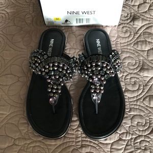 Black Nine West Sandals